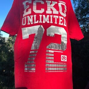 Ecko Unlimited Red Graphic Tee